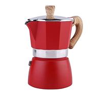GHJKLZNMRU Cafetera moca de aluminio de 300 ml para café expreso con filtro de latte para estufa, cafetera italiana para el hogar nórdico (Color: A Tamaño: uno) (D One)