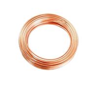 GHJrtHFJ Alambre esmaltado, 1 Tubo de Cobre en Espiral,6-25 mm for fontanería, Agua, Gas y calefacción Central(6mm x 1.5mm)