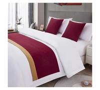 GHJrtHFJ Cama Valance, Caminos de Cama Grises, Bufandas Bicolor, Colcha, Bufanda Hotel, Ropa, Toalla, Lujo(G,50 * 210cm for 150cm Bed)