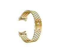 GHJrtHFJ Correa de reloj de metal. Correa for mujer compatible con Watch 6 Classic (47 mm, 43 mm), 4 (42, 46, 5 Pro (45, 40, 44(Yellow)