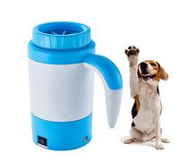 GHJrtHFJ Limpiador de Patas para Perros, Lavador de Patas portátil for Perros, Silicona, Recargable por USB(Blue)