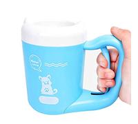 GHJrtHFJ Limpiador de Patas para Perros, Lavapies portátil for Mascotas, Cepillo Giratorio de Silicona Suave for Perros, Gatos y Cachorros(Blue,M)