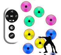 GHJrtHFJ Luz de Entrenamiento de reacción, Agilidad y Tiempo de reacción, Control Remoto multimodo, for Entrenadores, gimnasios Entrenamiento coordinación Mano-Ojo(8 Lights)