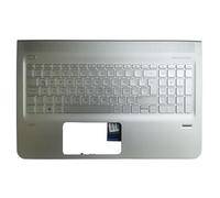 GHJtRs 15-Ae 15t-Ae 15-ah M6-P Reemplazo del Teclado de la portátil con luz Latina de Fondo Compatible con múltiples Modelos Que Incluyen Palmrest y Superior LA Shell