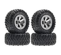 GHJtRs 4pcs Conjunto de Ruedas de neumáticos de 73 mm Compatible con MN MN98 MN99S C14 C24 C24-1 C34 C54 B14 B24 B16 B36 FY002 FY003 Modelos de automóvil RC Piezas de Repuesto