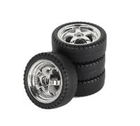 GHJtRs 4pcs neumáticos de Rueda de neumáticos de Deriva de 33 mm RC para 1 18 Escala RC Piezas de actualización de automóviles compatibles con AE86 A86 A86P LD1801 Modelos