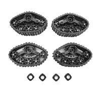 GHJtRs 4Pcs Snow Track Wheel Tire Upgrade Parts For RC Cars Compatible with C14 C24 C24-1 B14 B24 1/16 Scale Models Universal Fit Accessories