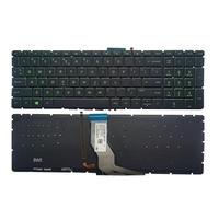 GHJtRs Teclado de Laptop Compatible para 17 Modelos de Series 17-ar 17-BS 17-AK 17-Ae 17g-BR 17q-BU 17z-AK 17t-BS(Green with Backlit)