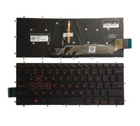 GHJtRs Teclado portátil Compatible para Modelos P69G P69G001 P83G P83G001 P58F P58F001 P70F P70F001 P87G P87G001(Red with Backlight)