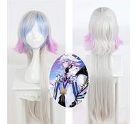 GHK 100cm de largo FGO Fate Grand Order Cosplay peluca Servant Caster Merlin pelo sintético