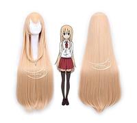 GHK 100cm de largo Himouto! Peluca de Umaru-chan Doma Umaru UMR Cosplay recto Flequillo del pelo Juego de roles de Halloween