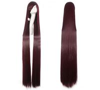 GHK 150cm peluca de cosplay de anime súper larga recta con flequillo cabello sintético negro azul púrpura rojo naranja pelucas blancas para mujer rosa color de imagen neto