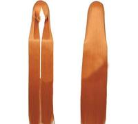 GHK 150cm peluca de cosplay de anime súper larga recta con flequillo cabello sintético negro azul púrpura rojo naranja pelucas blancas para mujer rosa naranja neto