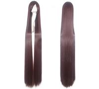 GHK 150cm peluca de cosplay de anime súper larga recta con flequillo pelo sintético negro azul púrpura rojo naranja pelucas blancas para mujer color de imagen rosa neto 1