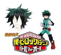 GHK 2019 Anime My Hero Academia Puffy Short Cosplay peluca No Hero Academia/Academy Cosplay Cabello Izuku Midoriya Deku pelucas para hombres
