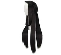 GHK 2019 Nuevo Eternal Love Ponytail Long Black Cosplay Peluca Traje antiguo Pelucas de cabello sintético para fiesta negro 1