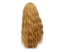 GHK 28 pulgadas largo rizado azul rubio verde rosa peluca sintética pelo natural Anime Cosplay disfraces de Halloween fiesta pelucas para mujeres rubia 9