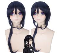 GHK 30 pulgadas Yatogami Kuroh largo azul oscuro Cosplay peluca hombres pelo sintético Anime K RETURN OF KINGS disfraces de Halloween pelucas para fiesta