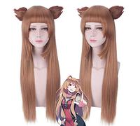 GHK Aneko Yusagi Raphtalia Anime Cosplay Peluca Flequillo Pelo sintético Fiesta de disfraces de Halloween Juego Pelucas para mujeres