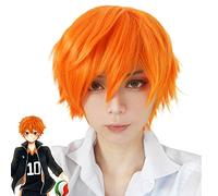 GHK Anime Haikyuu Hinata Shoyo Cosplay peluca corta naranja disfraz jugar pelucas para hombres mujeres Halloween disfraz pelo
