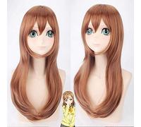 GHK Anime Love Live Sunshine Kunikida Hanamaru Cosplay peluca con flequillo pelo sintético encantador disfraz de Halloween pelucas de mujer para fiesta