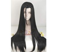 GHK Biamoxer 7 Estilos Gran maestro de cultivo demoníaco Wei Wuxian Estilo Negro Largo Cosplay Peluca de pelo Diadema roja Estilo libre 7