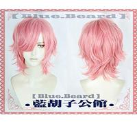 GHK Biamoxer Anime Yarichin Bitch Bu Club Ayato Yuri Pink Curly Wig Cosplay Halloween Juego de roles