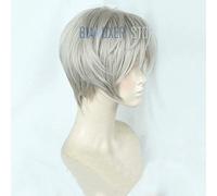 GHK Biamoxer Card Captor Sakura: clear Card Cardcaptor Sakura Tsukishiro Yukito corto recto gris cosplay peluca gafas unisex