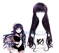 GHK Biamoxer Cardcaptor Sakura Clear Card Card Captor Sakura Tomoyo Daidouji Long Wavy Purple Cosplay peluca pelucas de fiesta para mujeres