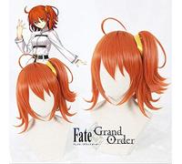 GHK Biamoxer Gudako Fujimaru Ritsuka Cosplay Pelucas FGO Fate Grand Order Servant Orange Pigtails Pelo sintético para adultos