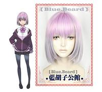 GHK Biamoxer Lolita Pelucas cortas Shinjo Akane Purple Grey Gradient Anime! SSSS.GRIDMAN Cosplay Disfraz Peluca Moda Mujer