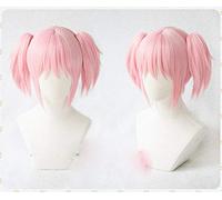 GHK Cosplay Peluca Madoka Kaname Puella Magi Madoka Magica Disfraz Jugar Pelucas Disfraces de Halloween Cabello