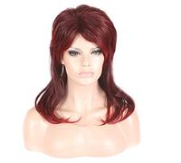 GHK Fashion Rose Net Mix Wine Red Wig Cosplay disfraz pelo sintético Halloween afroamericano pelucas para mujeres