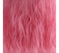GHK Fluffy Red Pink White Orange Green Blonde Brown Curly Peluca Pelo sintético Anime Cosplay Fiesta de disfraces de Halloween Pelucas para mujeres rosa