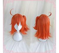 GHK Fujimaru Ritsuka FGO Fate Grand Order Cosplay WigOrange pelo lacio y recto de pelo sintético para adultos