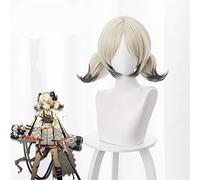 GHK Juego Arknights Ifrit Peluca de cosplay Peluca sintética resistente al calor Cabello Fiesta de carnaval de Halloween Anime Cosplay pelucas