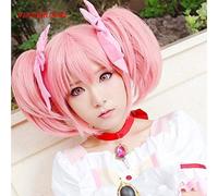 GHK Madoka Kaname Cosplay Peluca Puella Magi Madoka Magica Disfraz Jugar Pelucas Disfraces de Halloween Cabello