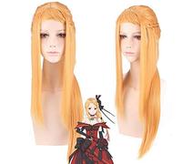 GHK Priscilla Barielle Long Golden Blonde Anime Cosplay Peluca Pelucas de cabello sintético para mujeres Re: La vida en un mundo diferente desde cero