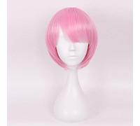 GHK Ram Rem Cosplay Peluca Re: La vida en un mundo diferente de Zero Disfraz de Halloween Rosa Azul Peluca de Anime Rosa