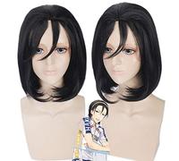 GHK Yowamushi Pedal Toudou Jinpachi Anime corto negro peluca cosplay con flequillo pelo sintético disfraces de Halloween fiesta pelucas para mujeres