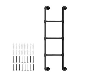 GHKFEJGDEN Escalera de Cama, Taburete de Pared Negro para literas, Kit de Montaje para áticos y bibliotecas.
