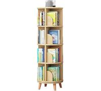 GHKFEJGDEN Estantería Estantería Giratoria De 360 °, Librería De Varias Capas, Libro De Esquina (Color : Wood, Size : 39 * 128cm)