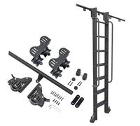 GHKFEJGDEN Kit de herrajes para rieles deslizantes de Alta Resistencia para Escalera móvil de Biblioteca, Escalera móvil para estantería de almacén, sin Escalera (Kit de riel de 500 cm/16 pies).