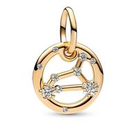 GHMIOU Abalorio de 12 constelaciones del signo del zodiaco con horóscopo y estrella de piedra natal, regalos de cumpleaños para mujeres/hombres y niñas/niños (Leo 7,23-8,22)