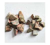 GHNQBAHID 100g 20-30mm Raw Stone Red and Green Stone Crystal Irregular Raw Home Decoration Stones Gemstone Stone