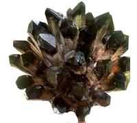 GHNQBAHID 1pc 1.2-1.4kg Black Smoky Quartz Crystal Cluster Home Office Aquarium Decoration Gift Gemstone Stone