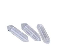 GHNQBAHID 1pc 13cm Quartz Twin Tip Crystals Balancing and Home Decoration Gemstone Stone
