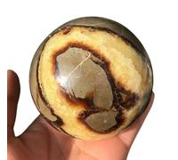 GHNQBAHID Crystal Ball Ornament Septarian Dragon Feng Shui Sphere Polished Gemstone Balls Sculpture Modern Home Decor,70~80cm Gemstone Stone