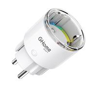 GHome Smart Enchufe Inteligente Smart Plug,Enchufes Inteligentes Temporizador Interruptor Wifi,Monitor de Energía, Compatible con Alexa y Google Home,Control de APP Remota,2500W,10A 1PCS White