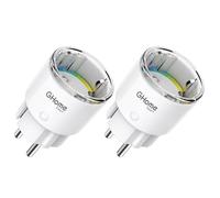 GHome Smart Enchufe Inteligente Smart Plug,Enchufes Inteligentes Temporizador Interruptor Wifi,Monitor de Energía, Compatible con Alexa y Google Home,Control de APP Remota,2500W,10A 2PCS white